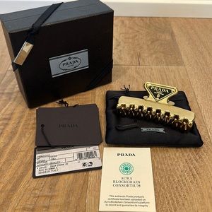 Prada Metal Hair Clip